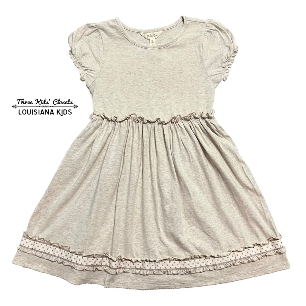 Matilda Jane 6Y Choose Your Own Path Fresh Snow Dress